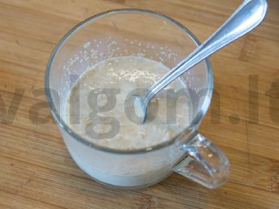 Rulėtas su aguonomis Žingsnis 1