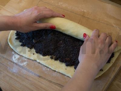 Rulėtas su aguonomis Žingsnis 9