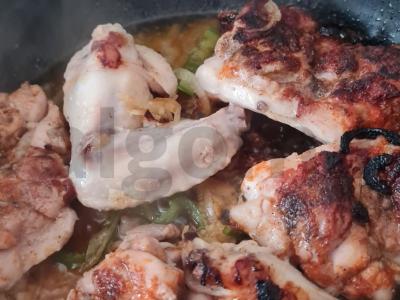 Kepta vištiena su prieskoniais ir aštriu pipiru Žingsnis 3