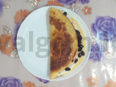 Ryžių blynas su uogomis pagrindine nuotrauka