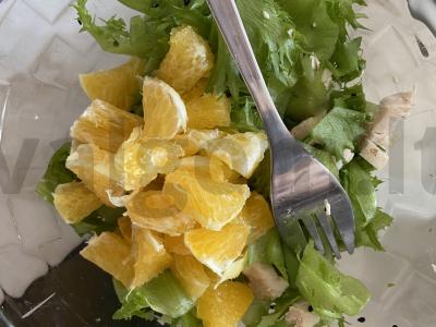 Salotos su apelsinu ir vištiena Žingsnis 3