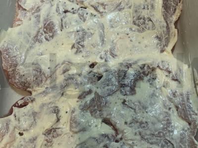 Mėsa prancūziškai su gaudos sūriu Žingsnis 3