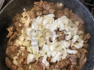 Širdelės su skrandžiais grietinės padaže Žingsnis 4