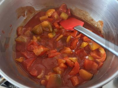 Žiemos „Lečo pomidorų sultyse“ paruošimas Žingsnis 5