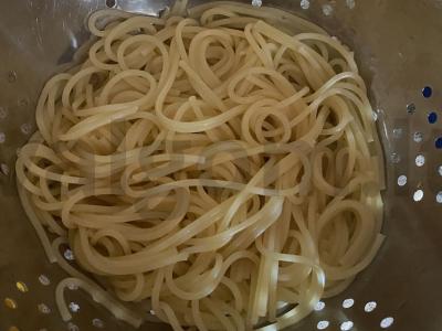 Makaronai su pomidorais ir sūriu Žingsnis 5