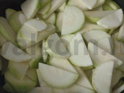 Cukinijų ikra Žingsnis 1