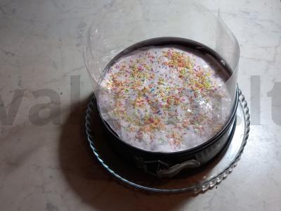 Šermukšnių tortas su braškių tyrė Žingsnis 18