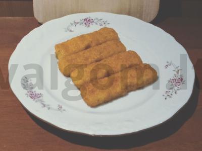 Žuvies lazdelės su jogurto padažu Žingsnis 1