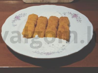 Žuvies lazdelės su jogurto padažu Žingsnis 2