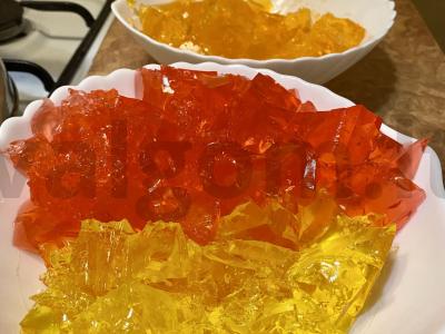 Želė tortas „Suskaldytas stiklas“ Žingsnis 3