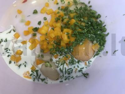 Prabangus omletas su krapų stiebais Žingsnis 4