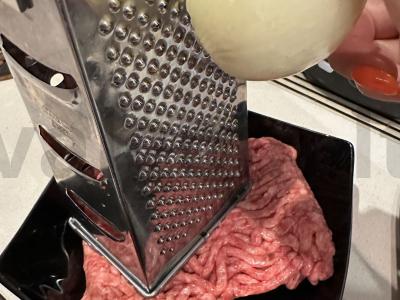 Rusų stiliaus kotletai iš jautienos faršo Žingsnis 2