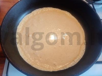 Avižų blynas „Mėgstamiausias pusrytis“ Žingsnis 4