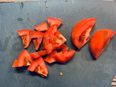 Šiltas salotas su vištiena „Avokadas“ Žingsnis 3