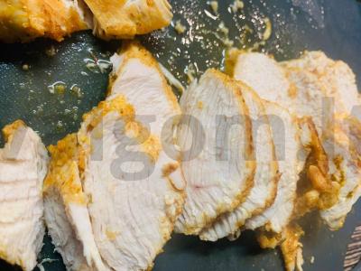 Šiltas salotas su vištiena „Avokadas“ Žingsnis 8