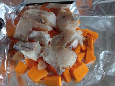 Pikšris, keptas su moliūgu Žingsnis 2