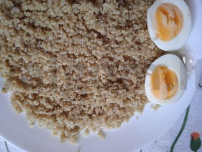 Kvinoos ir silpnai sūdyto upėtakio dubuo Žingsnis 2