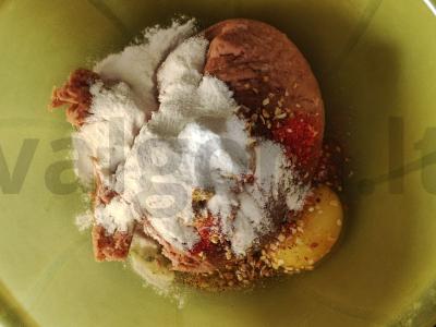 Žuvies kotletai su ryžių miltais Žingsnis 1