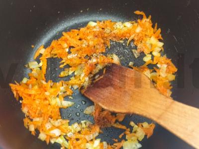 Perlo košė su pomidorais ir baziliku Žingsnis 2