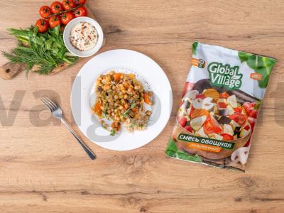 Maroko avinžirnių ir šaldytų daržovių troškinys pagrindine nuotrauka