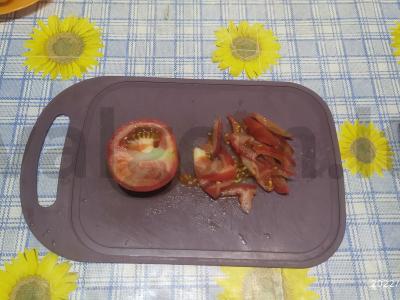 Jauni bulvės su česnako stiebais Žingsnis 3