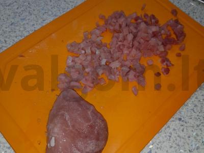 Hanumas su jautiena ir moliūgu garuose Žingsnis 1