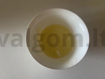 Rudais keksiukai su karameliniu įdaru Žingsnis 1