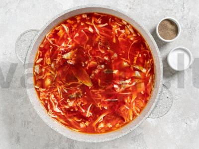 Skani borščas su vištiena Žingsnis 3