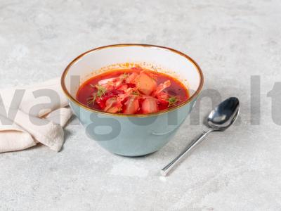 Skani borščas su vištiena pagrindine nuotrauka