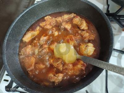 Aštri kiauliena medaus padaže Žingsnis 4