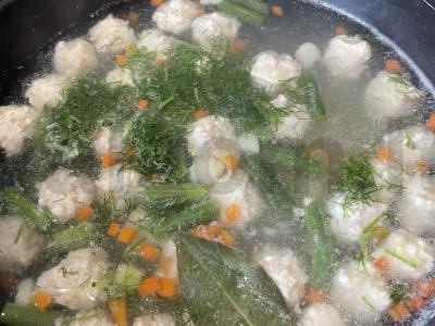 Vištienos kukulių sriuba pagrindine nuotrauka