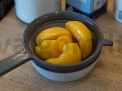 Persikų ledai Žingsnis 1