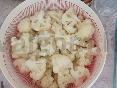 Žiedinė kopūstai grietinėlėje su sūriu Žingsnis 6