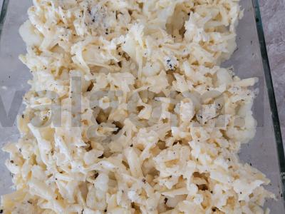 Žiedinė kopūstai grietinėlėje su sūriu Žingsnis 7