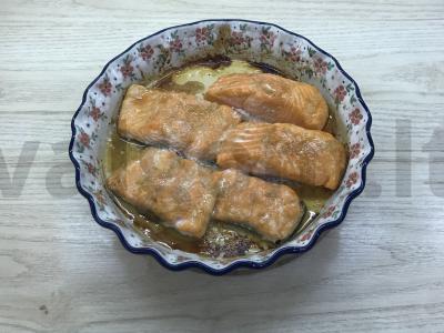 Keptas lašiša marinate Žingsnis 3