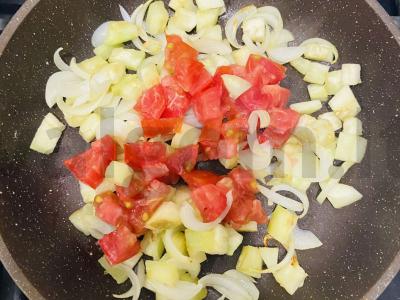 Sezoninė pasta su baklažanu Žingsnis 4