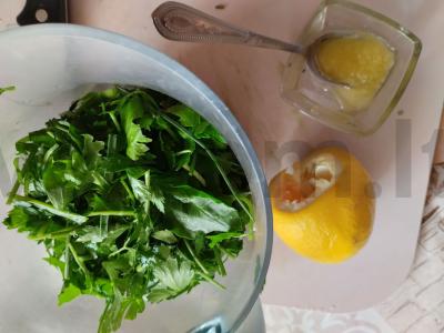 Žaliasis padažas „Sveikata“ Žingsnis 4