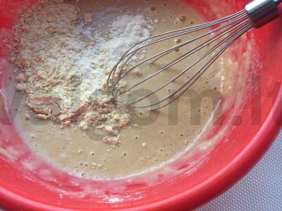 Vegetariški blynai su akvafaba Žingsnis 1