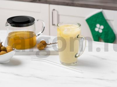 Azijietiškas pieno arbata su longanu pagrindine nuotrauka