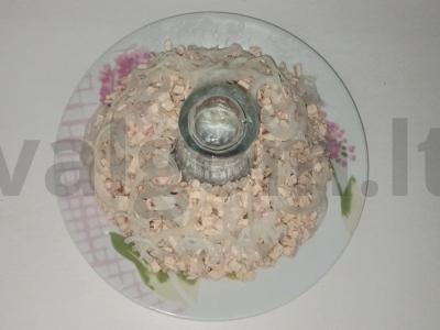 „Granatų apyrankė“ su marinuotais svogūnais Žingsnis 1