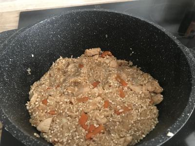 Birus ryžiai su vištienos filė plovo stiliumi Žingsnis 4