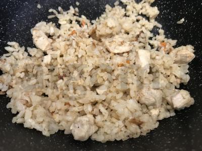 Birus ryžiai su vištienos filė plovo stiliumi pagrindine nuotrauka