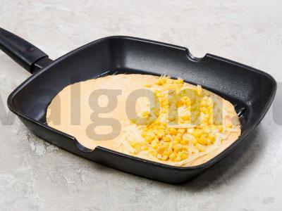 Skani tortilija su kukurūzais Žingsnis 3