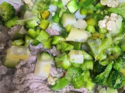 Ryžiai su daržovėmis ir kalakutienos faršu Žingsnis 2