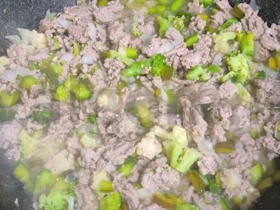 Ryžiai su daržovėmis ir kalakutienos faršu Žingsnis 3