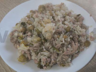 Ryžiai su daržovėmis ir kalakutienos faršu pagrindine nuotrauka