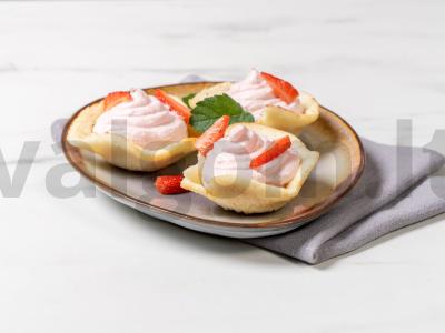 Baltyminiai pyragėliai „Kreminiai krepšeliai“ pagrindine nuotrauka