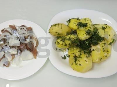 Bulvytė su silke vakarienei pagrindine nuotrauka