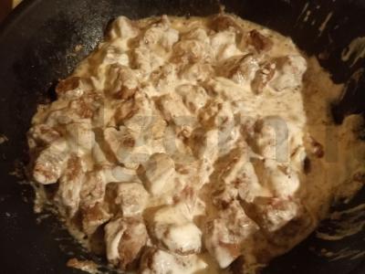 Kepenys grietinėlės padaže Žingsnis 4