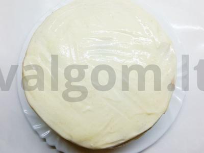 Tortas „Medus pūkas“ (Medovikas) Žingsnis 2